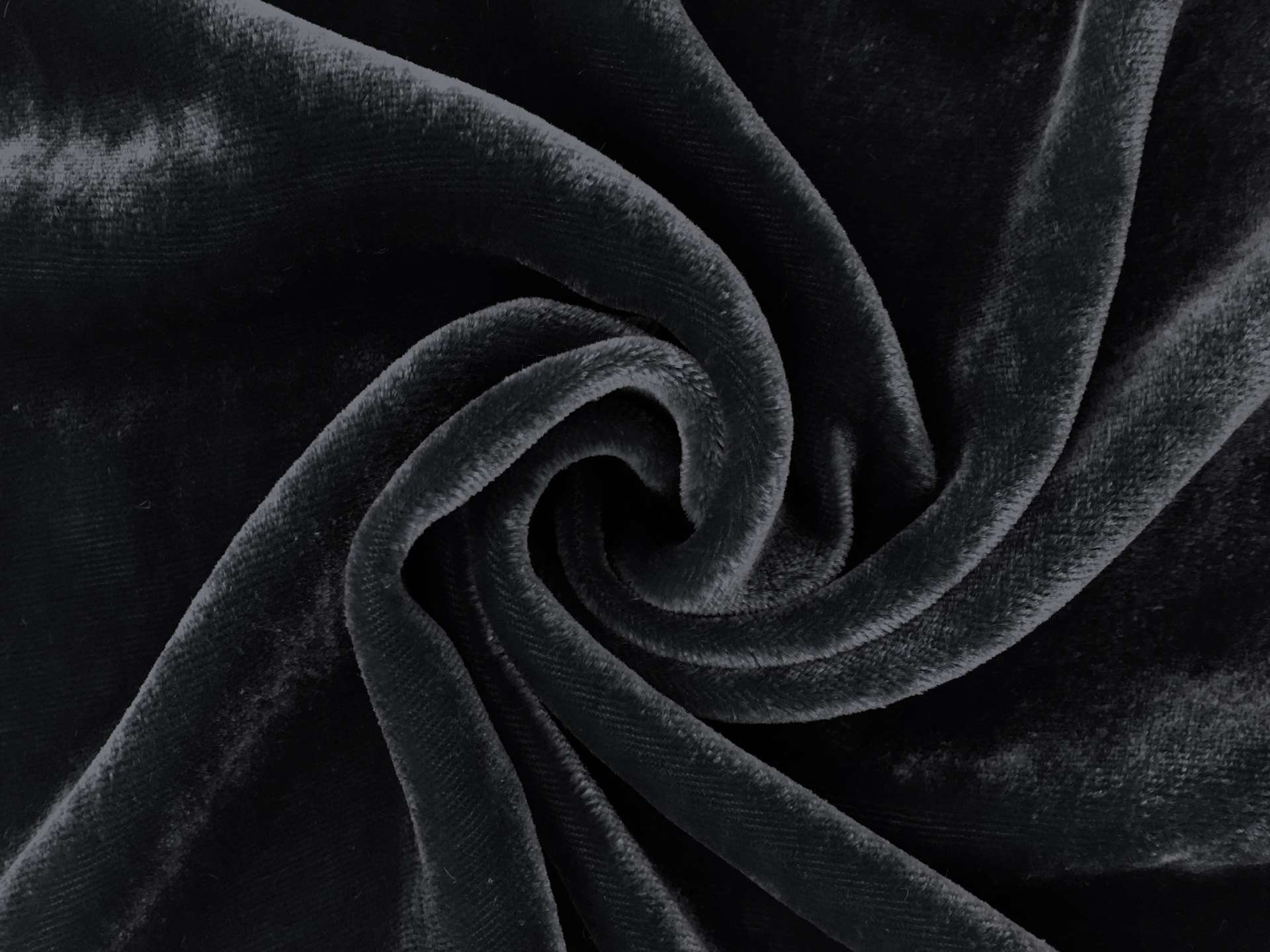 Silk and Rayon Velvet in Navy