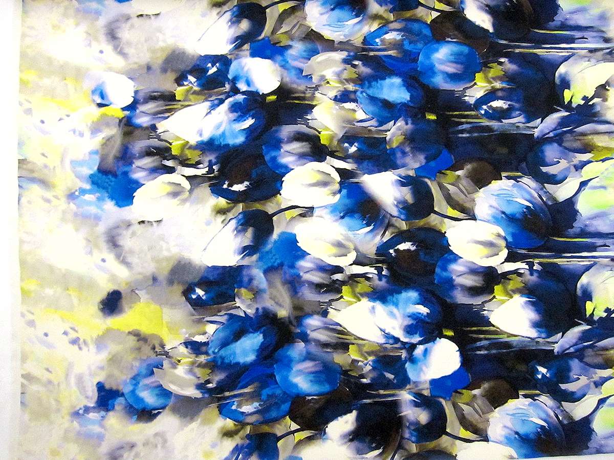 Printed Silk Gazar0