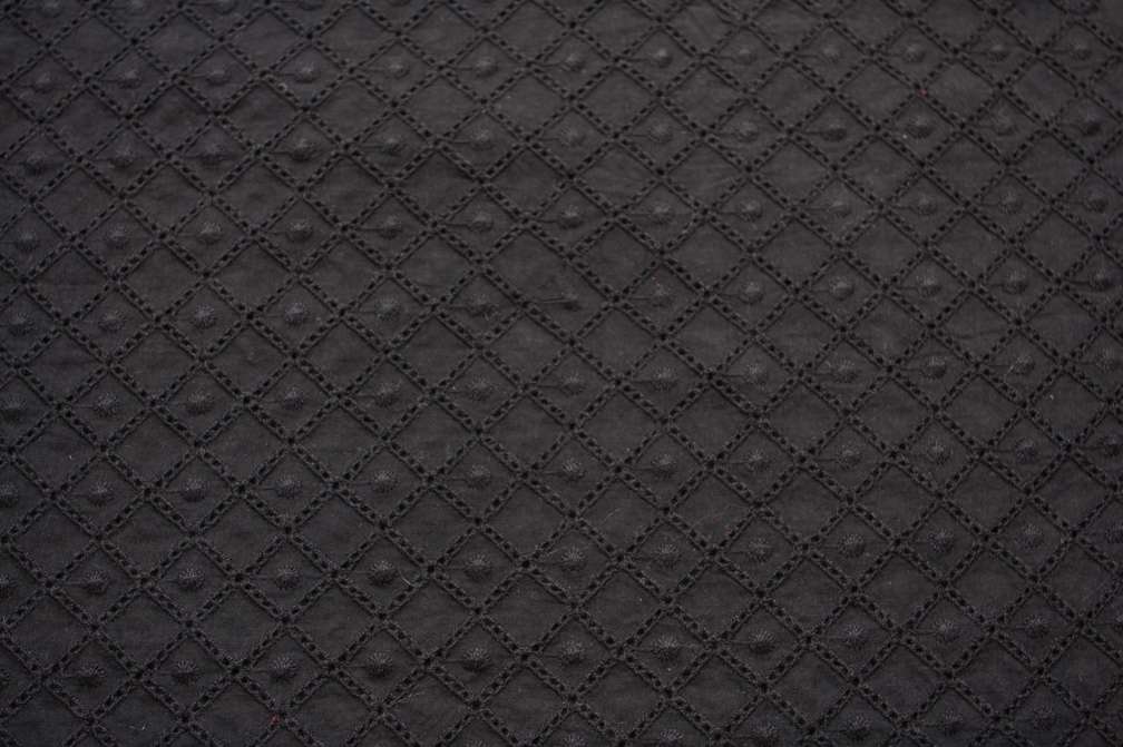 Cotton Eyelet in Black0