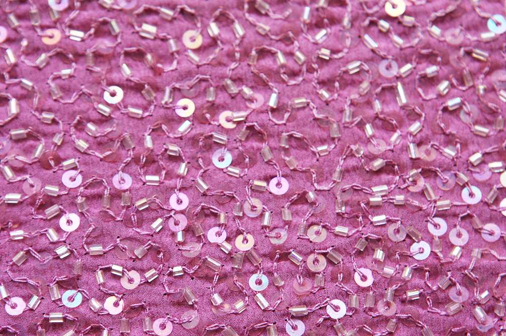 Sequins on Silk Chiffon2
