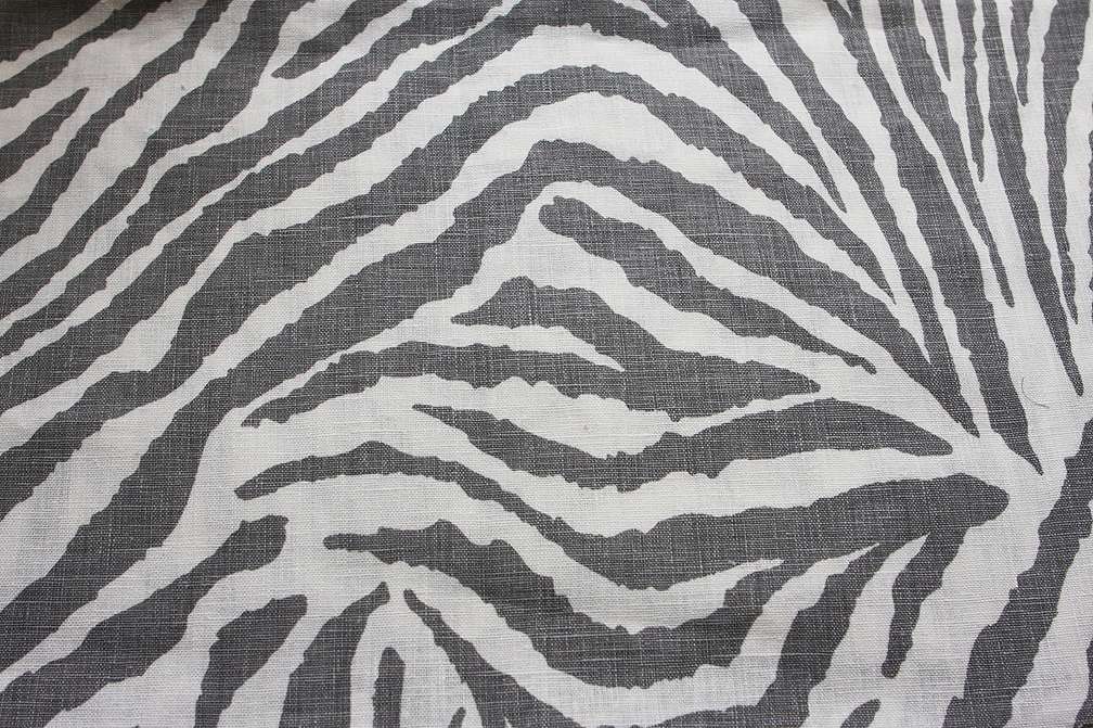 Linen Upholstery Zebra Print1