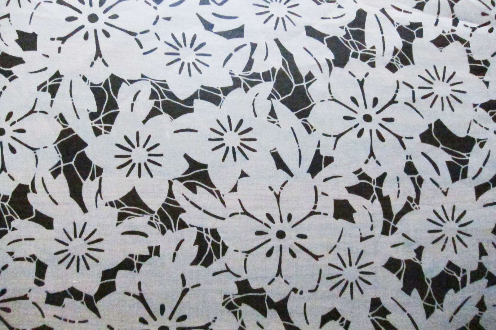 Printed Silk Organza0