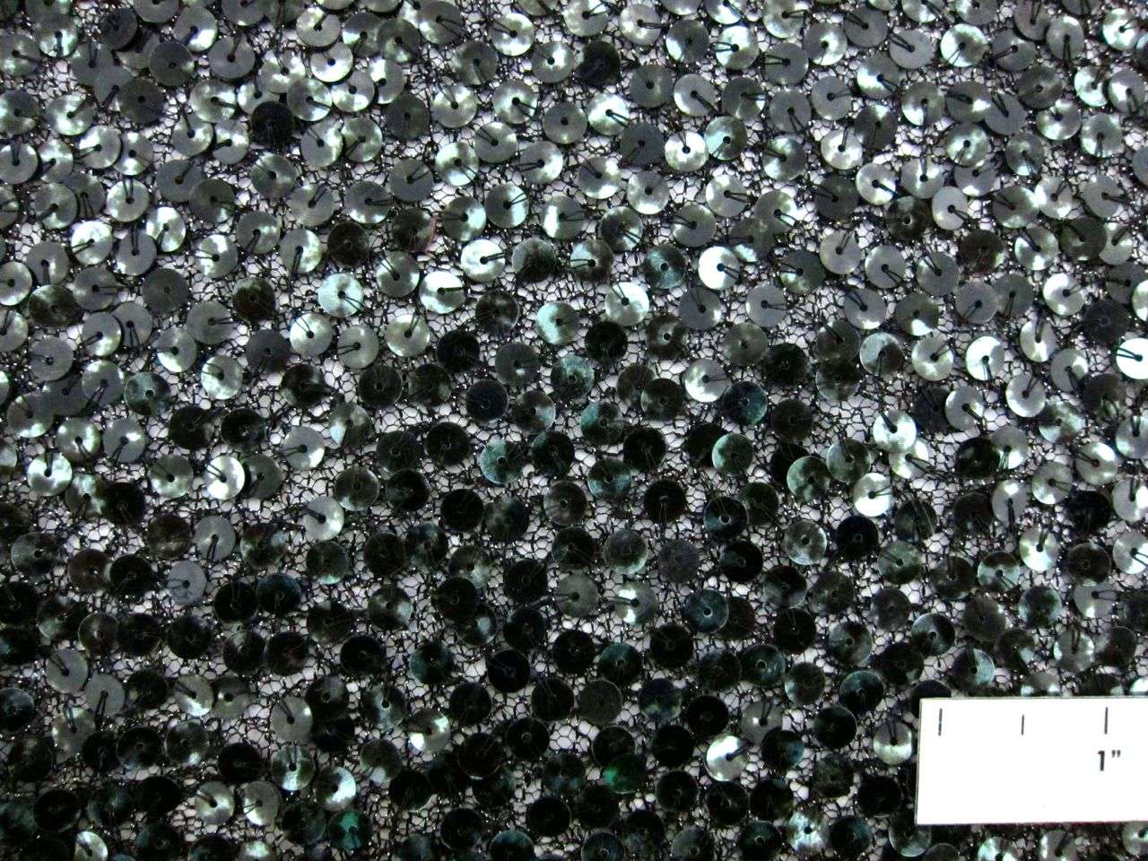 Sequins on Metallic Tulle1