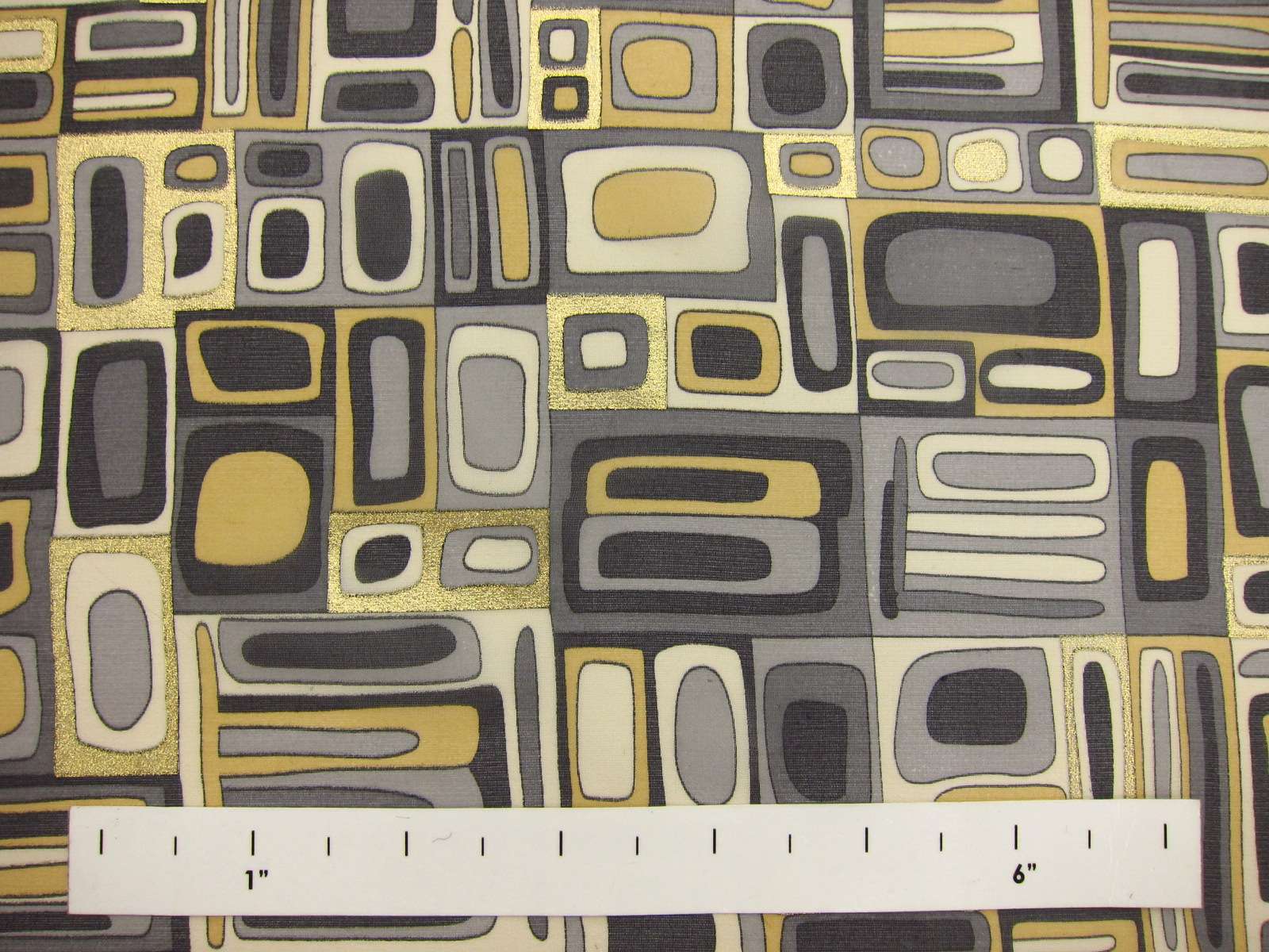 Metallic Printed Silk Chiffon1