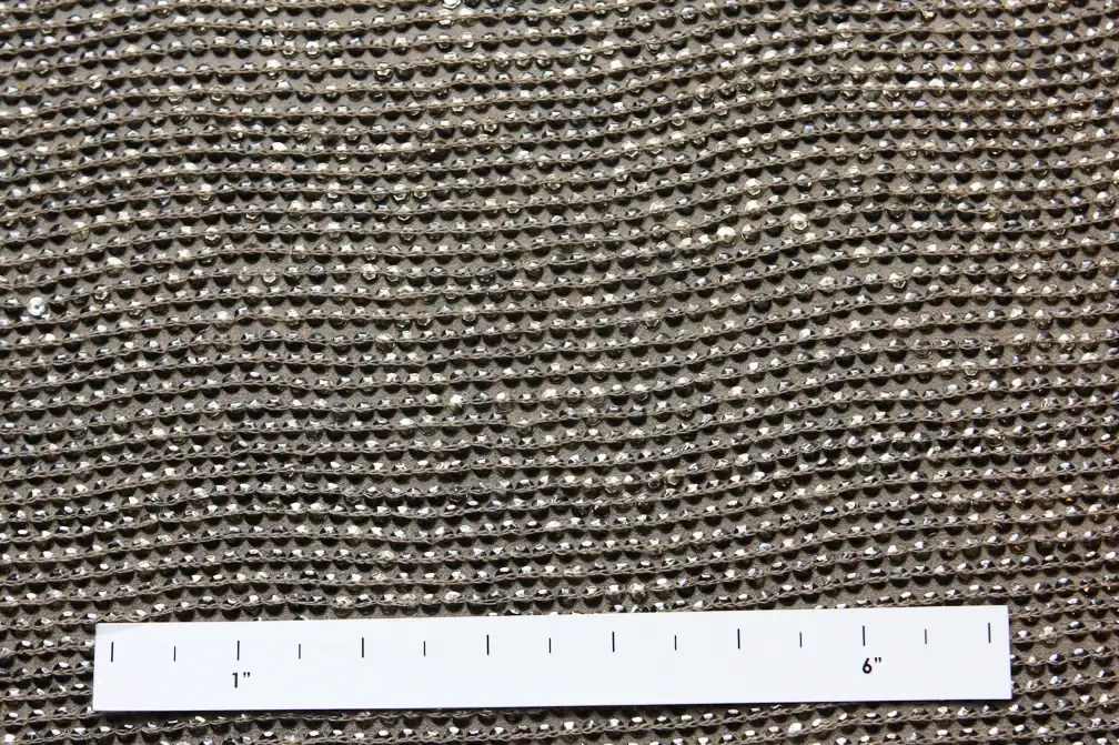 Sequins on Silk Chiffon1