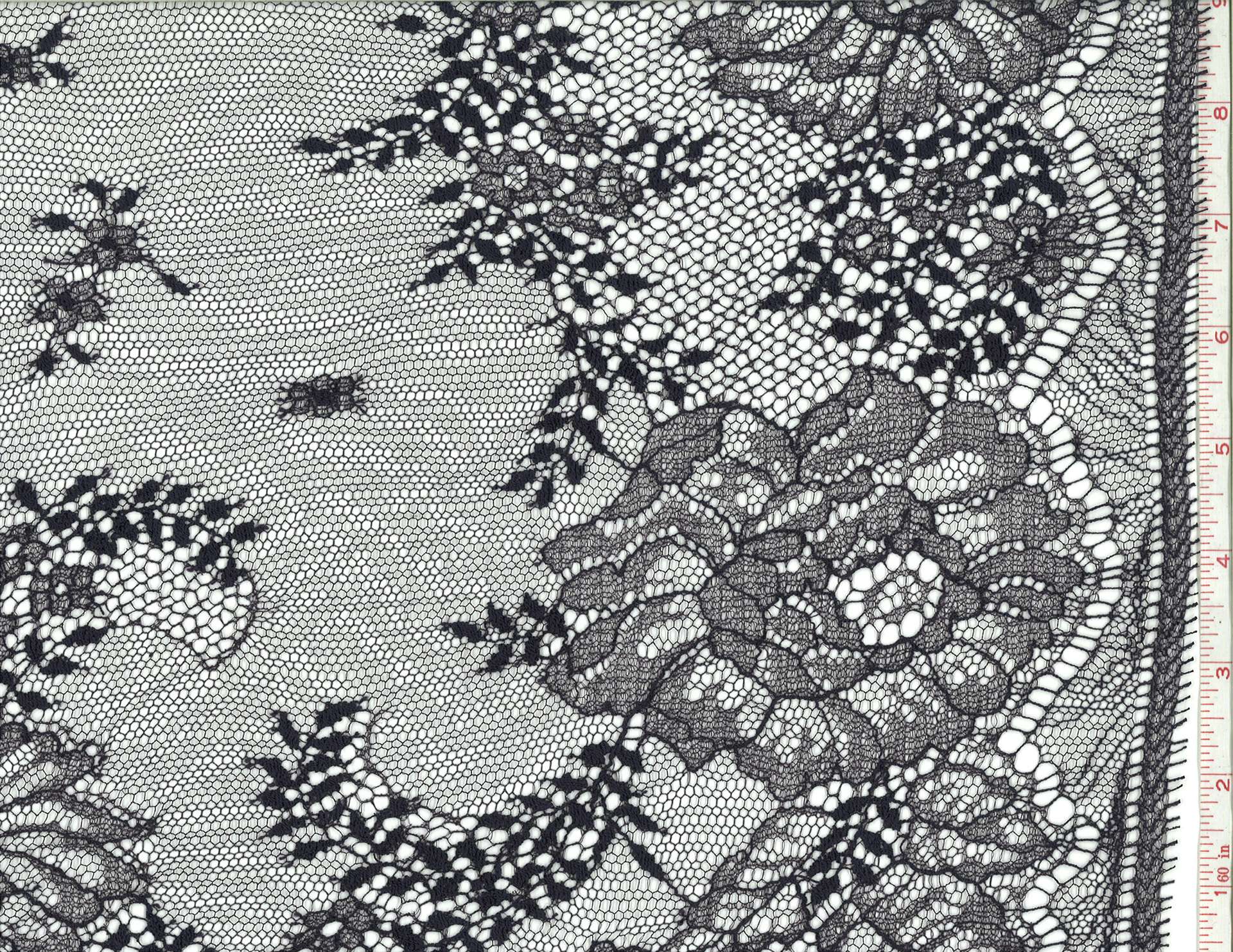 Navy Chantilly Lace0