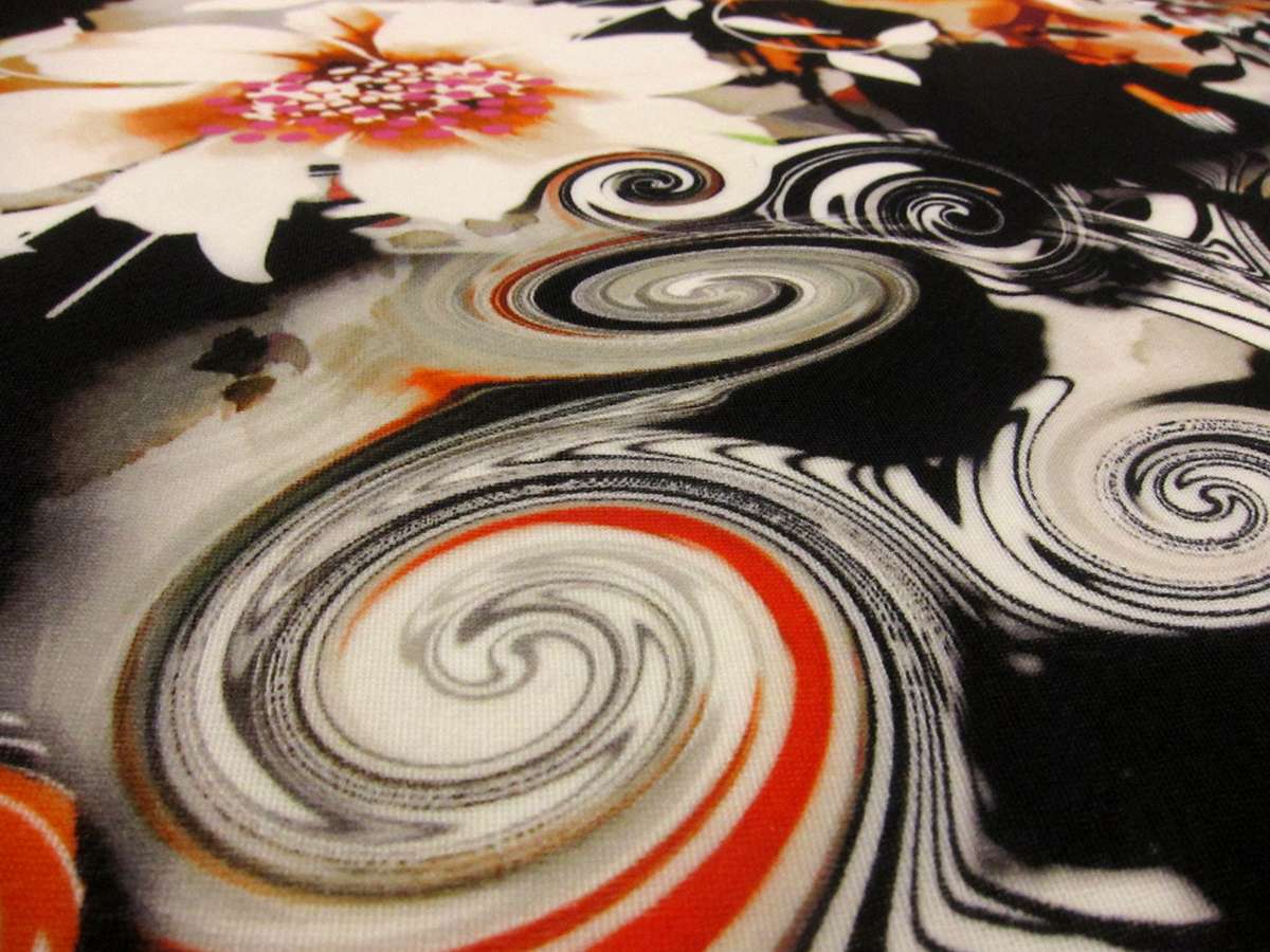 Printed Silk Gazar1