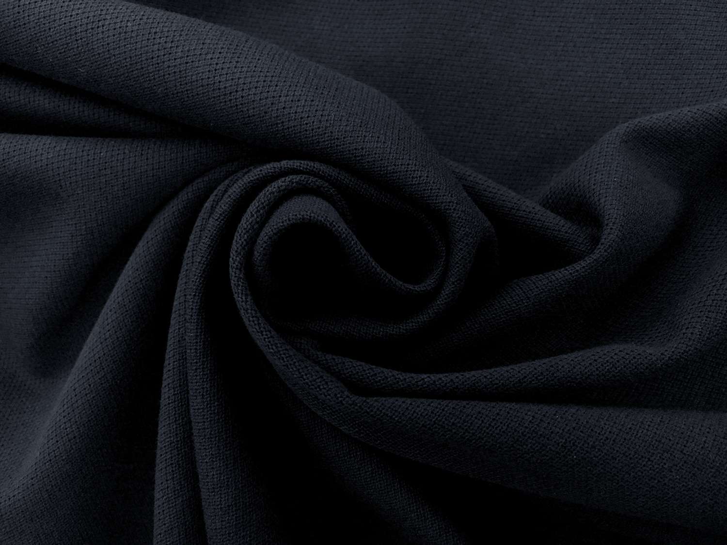 Japanese Cotton Pique Knit in Navy1