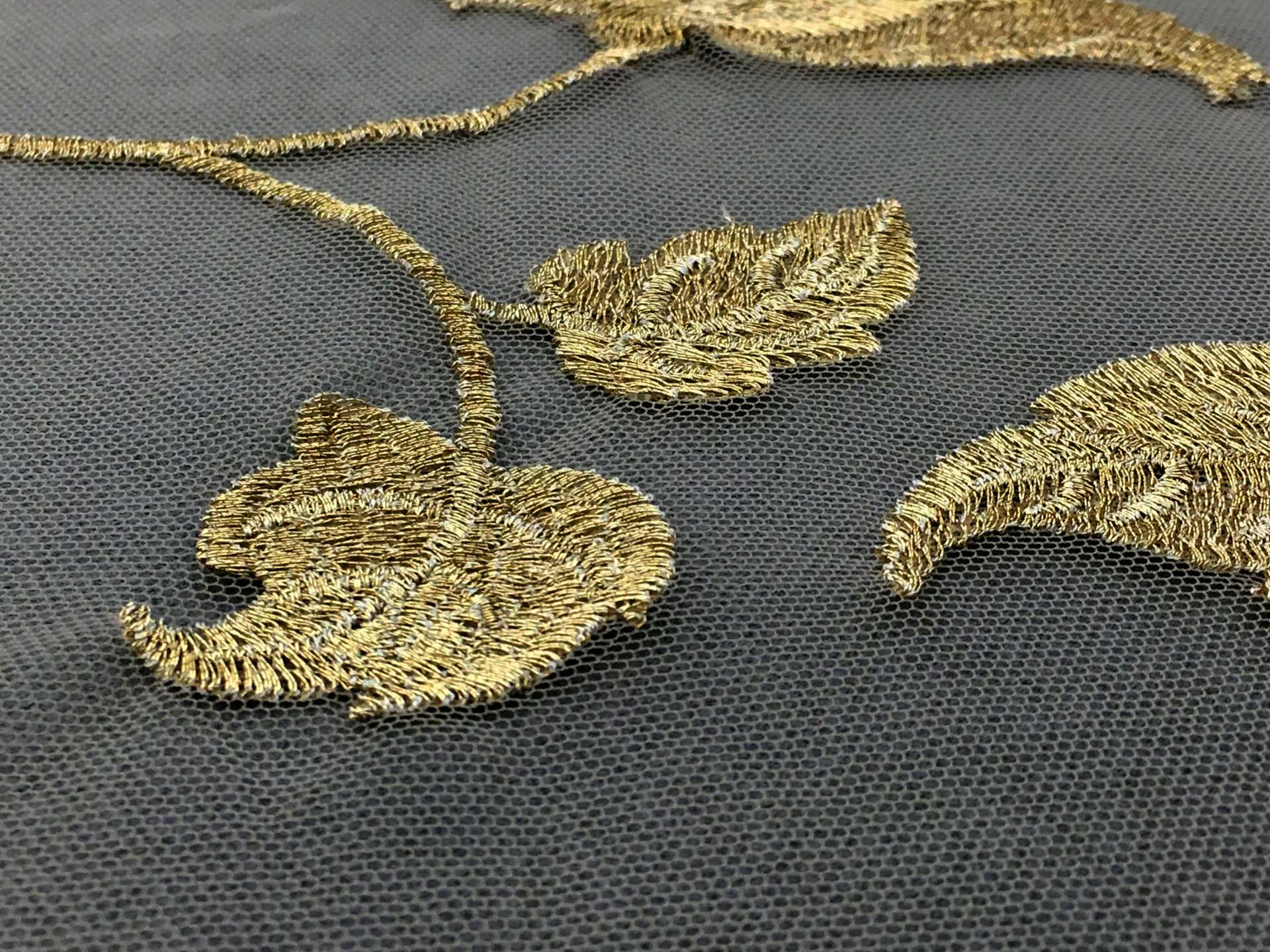 Floral Metallic Embroidered Tulle2