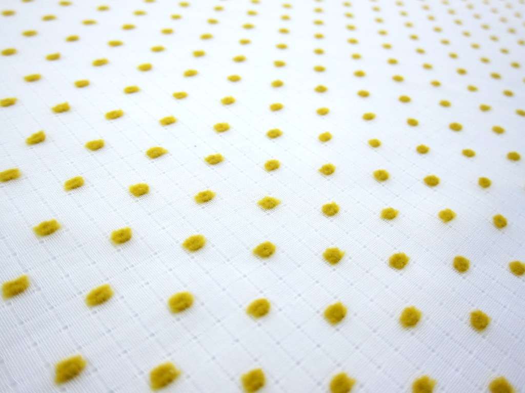 Cotton Plumetis in Toffee0