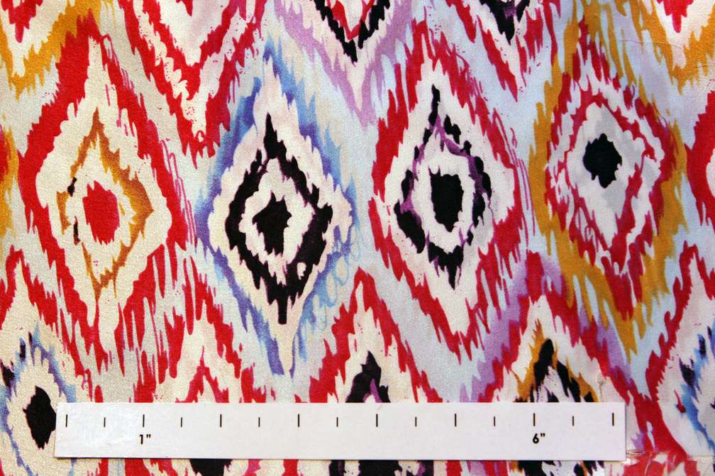 Printed Silk Charmeuse0