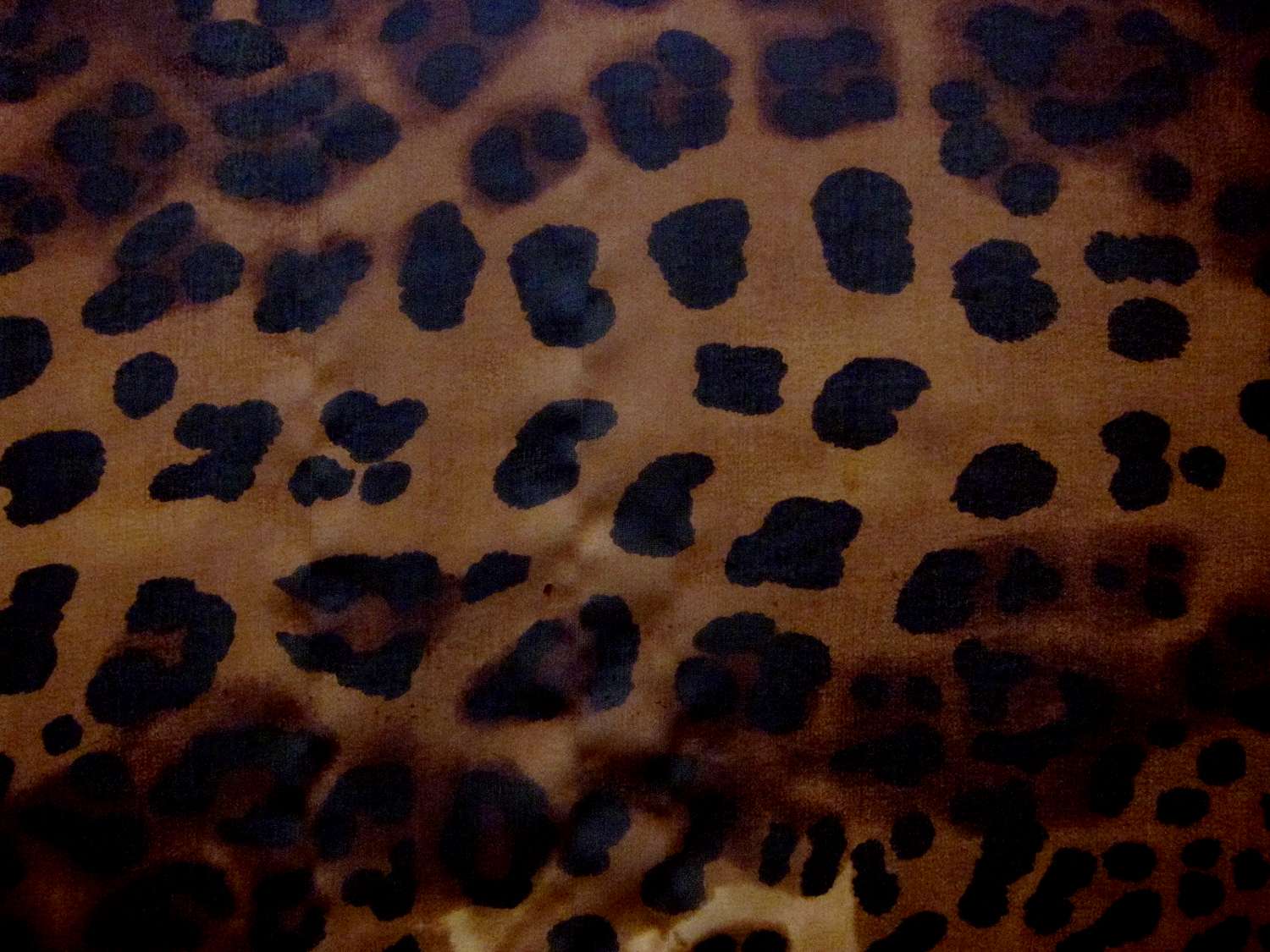 Silk Chiffon in Leopard Print0