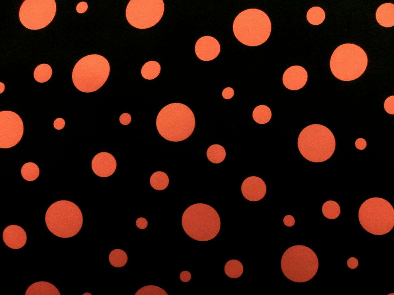 Printed Silk Charmeuse Dot in Black Background