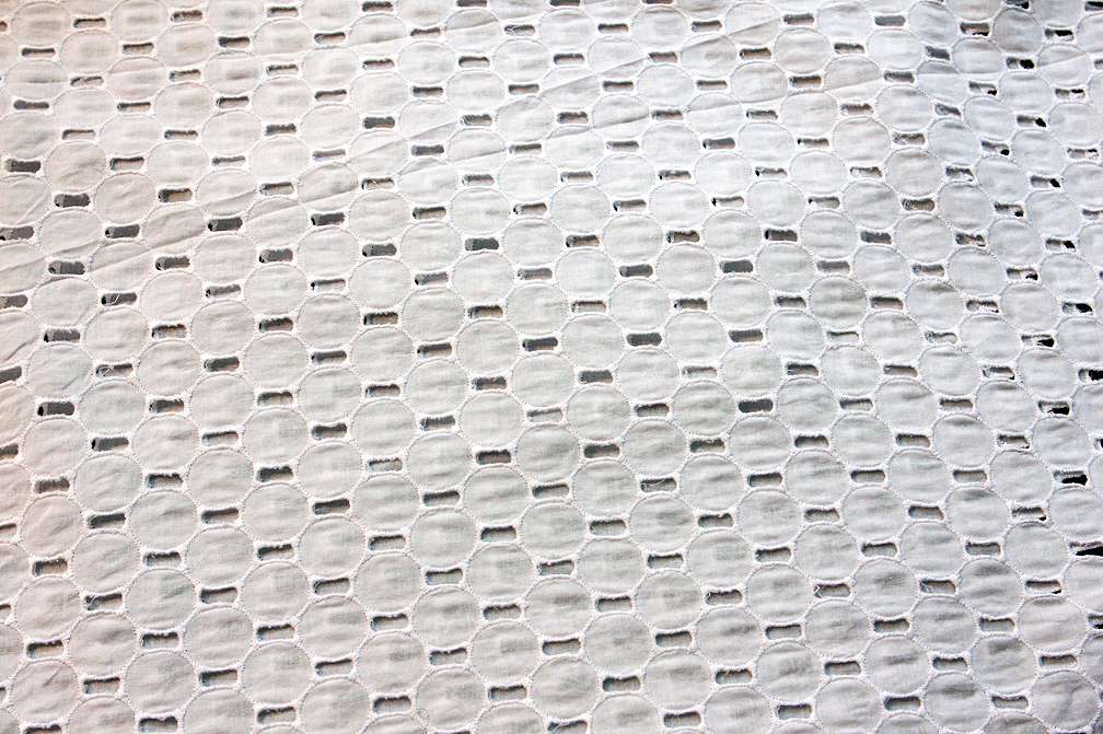 Cotton Eyelet in White1