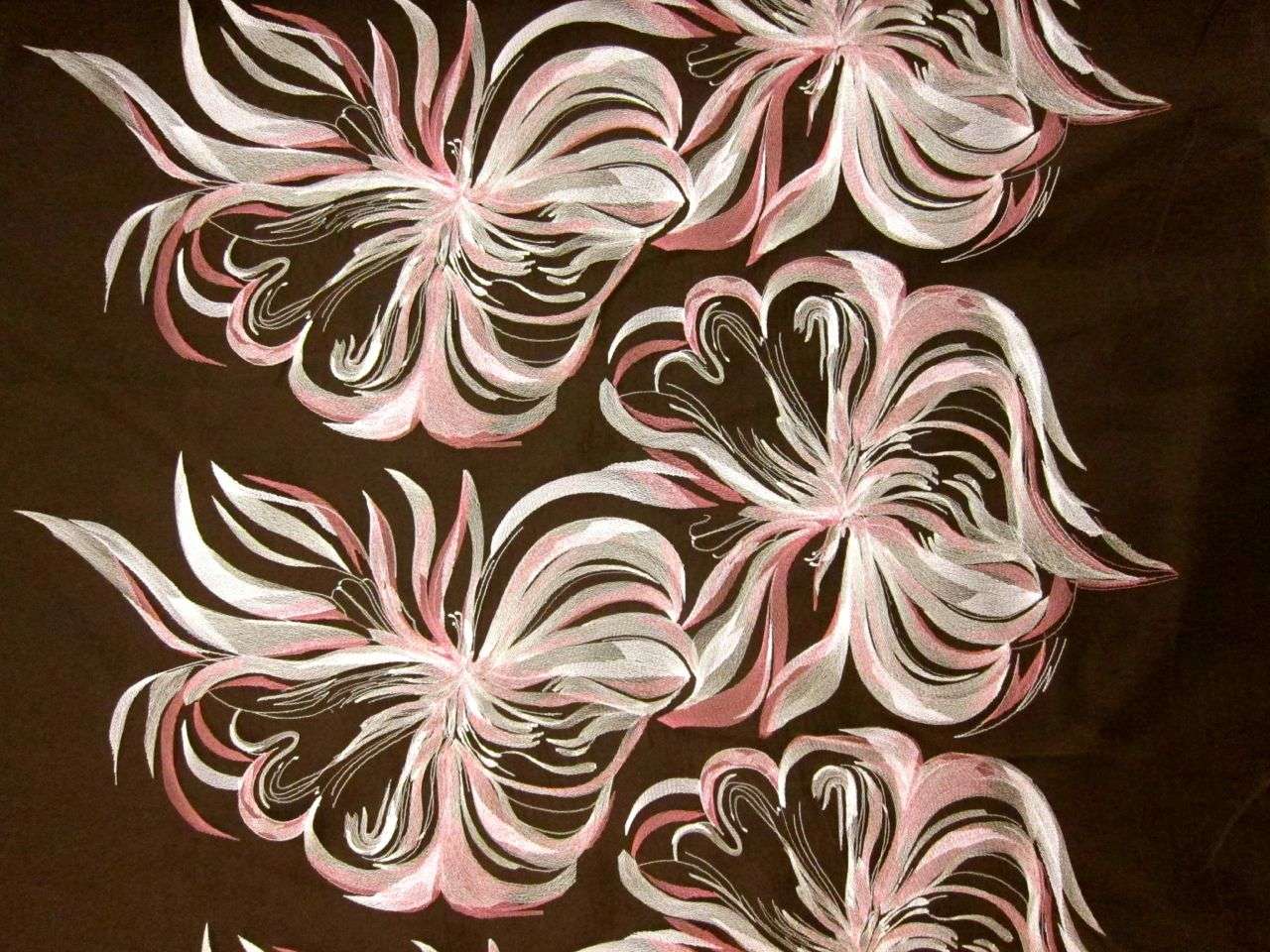 Metallic Embroidered Organza0