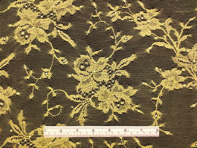 Beaded Metallic Chantilly Lace1