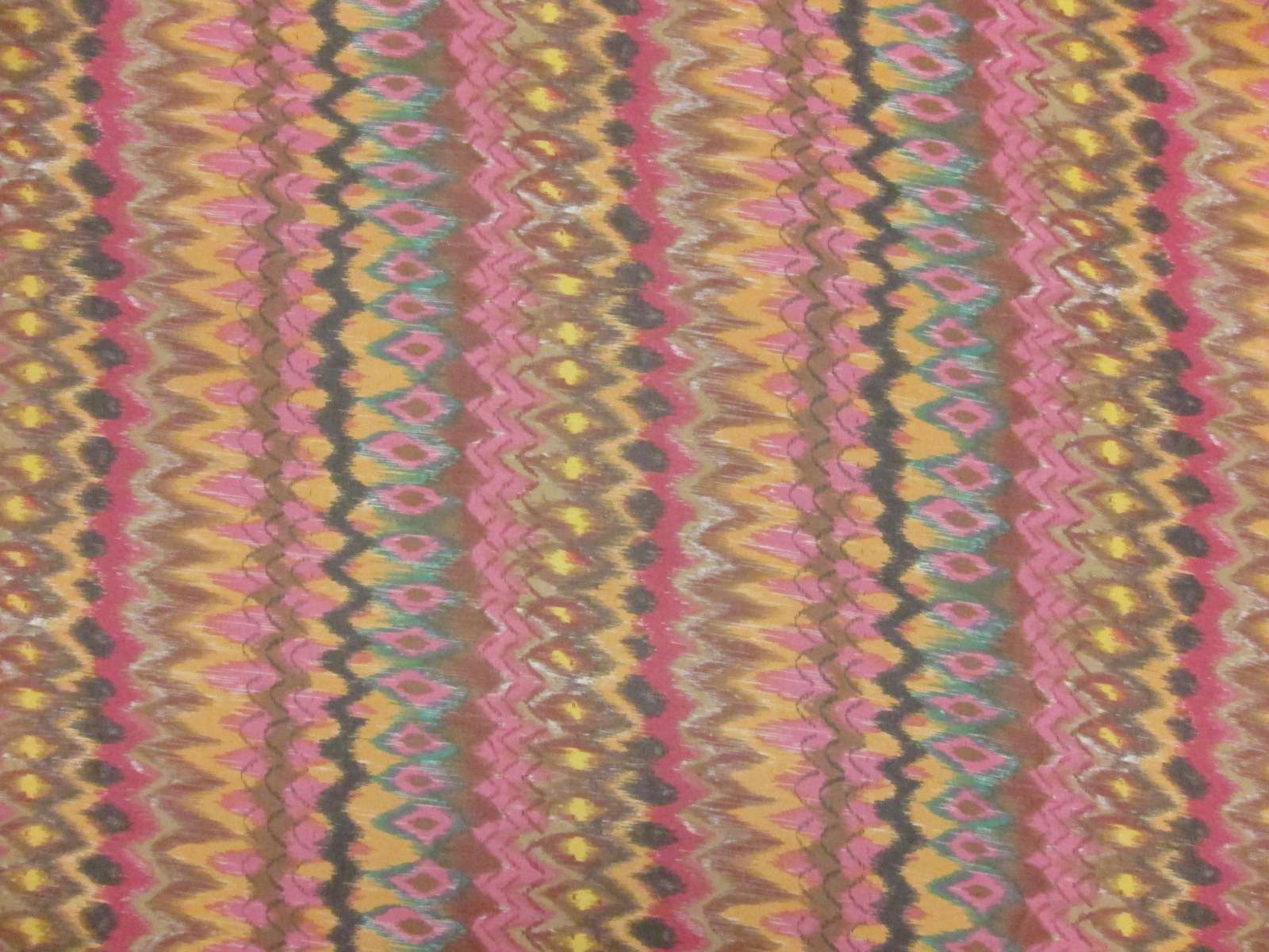 Silk Chiffon with Ikat Print