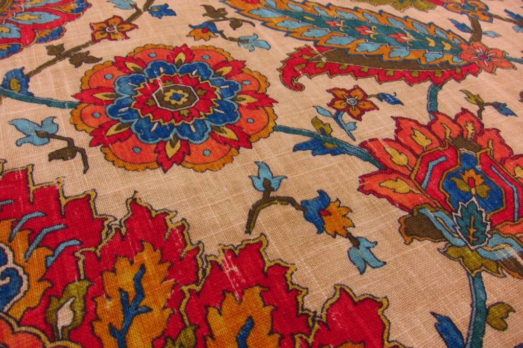 Linen Upholstery Paisley Print2