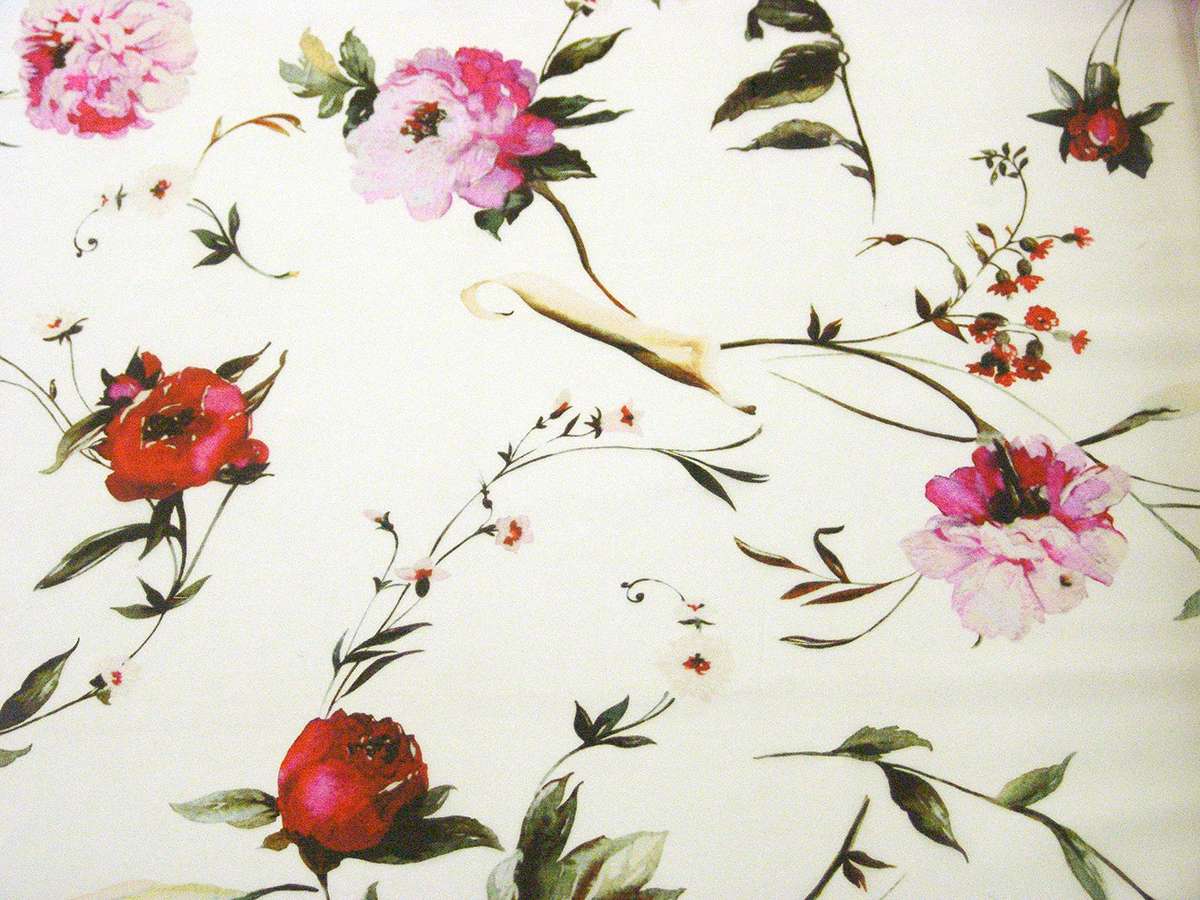Printed Silk Chiffon0