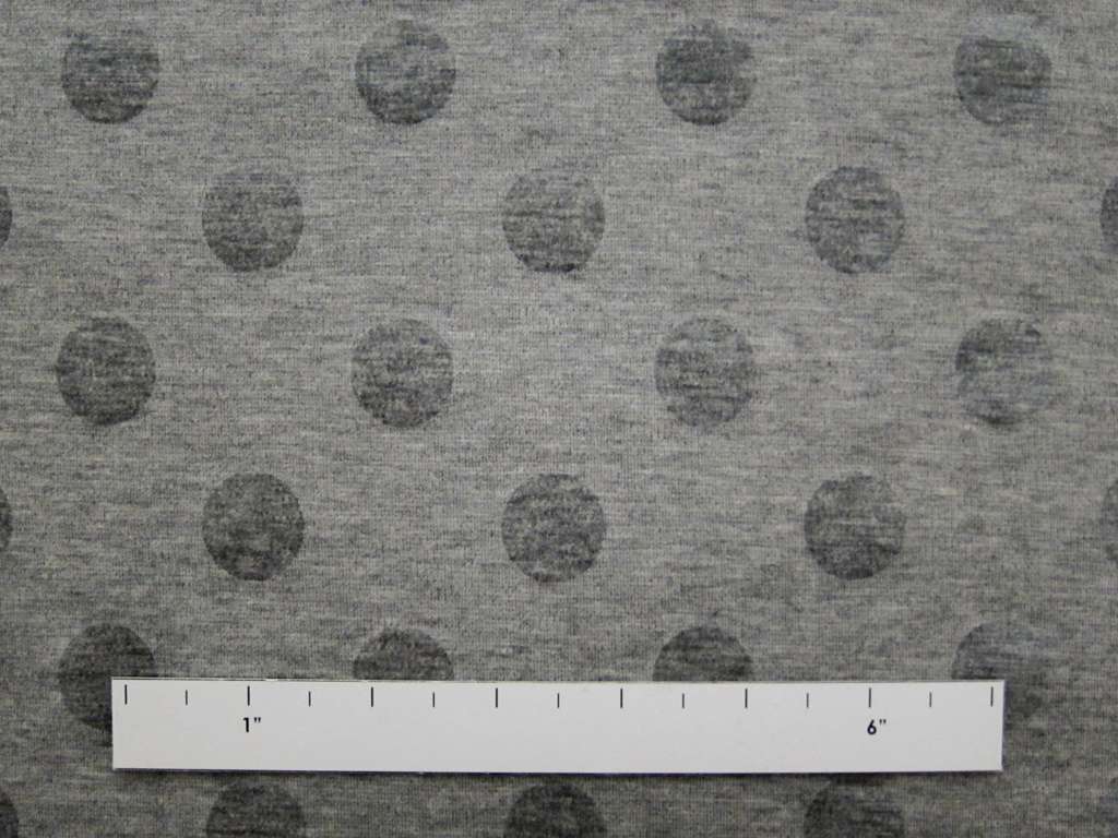 Cotton Blend Knit With Polka Dots in Grey1