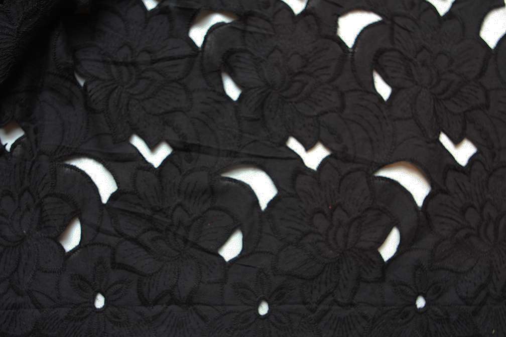 Cotton Eyelet in Black1