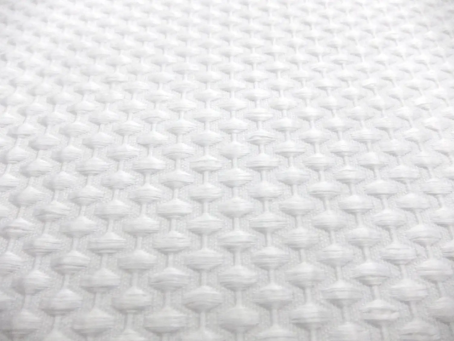 Stretch Cotton Poly Blend Pique in White0