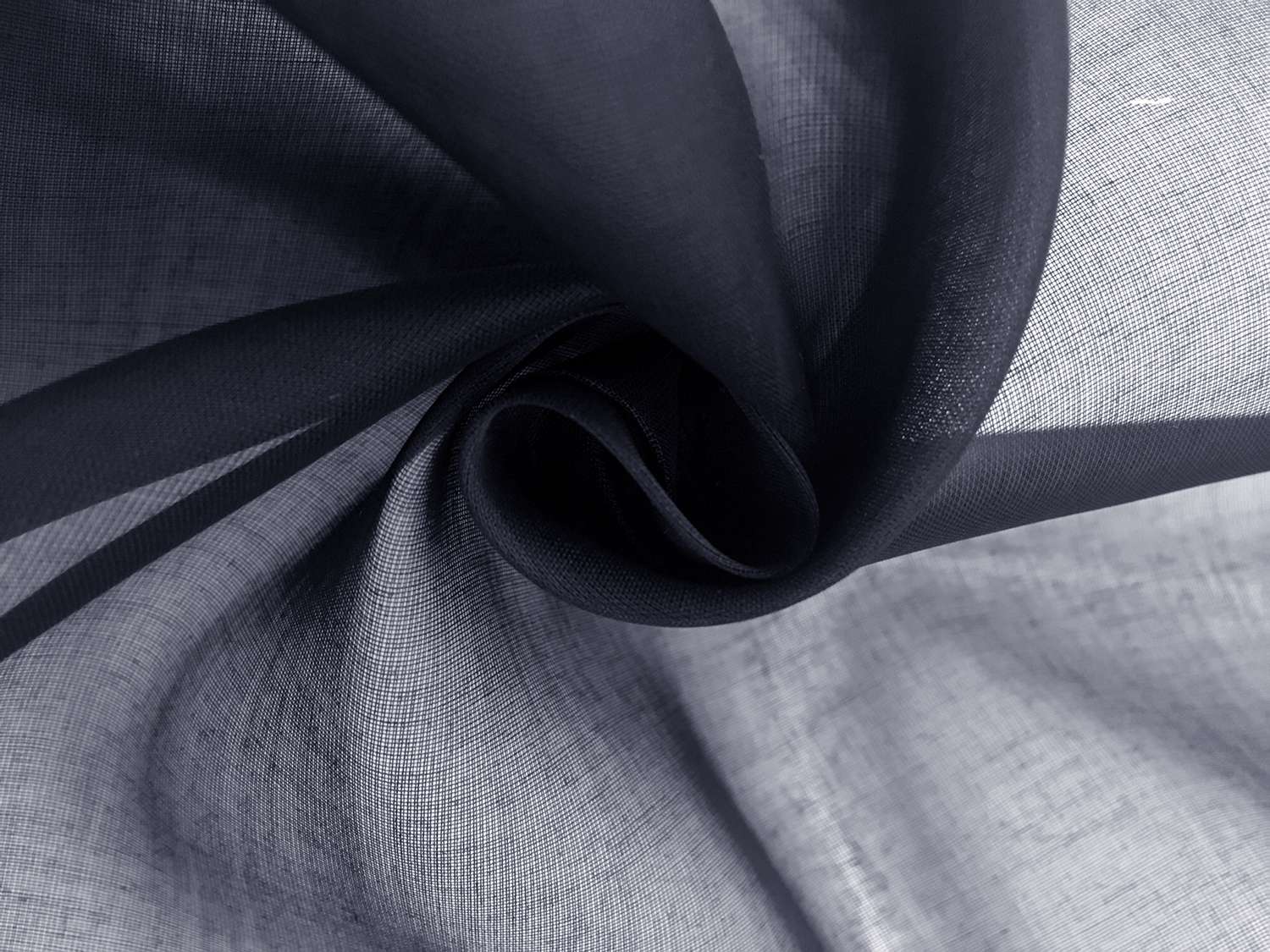 Swiss Cotton Organdy in Navy0