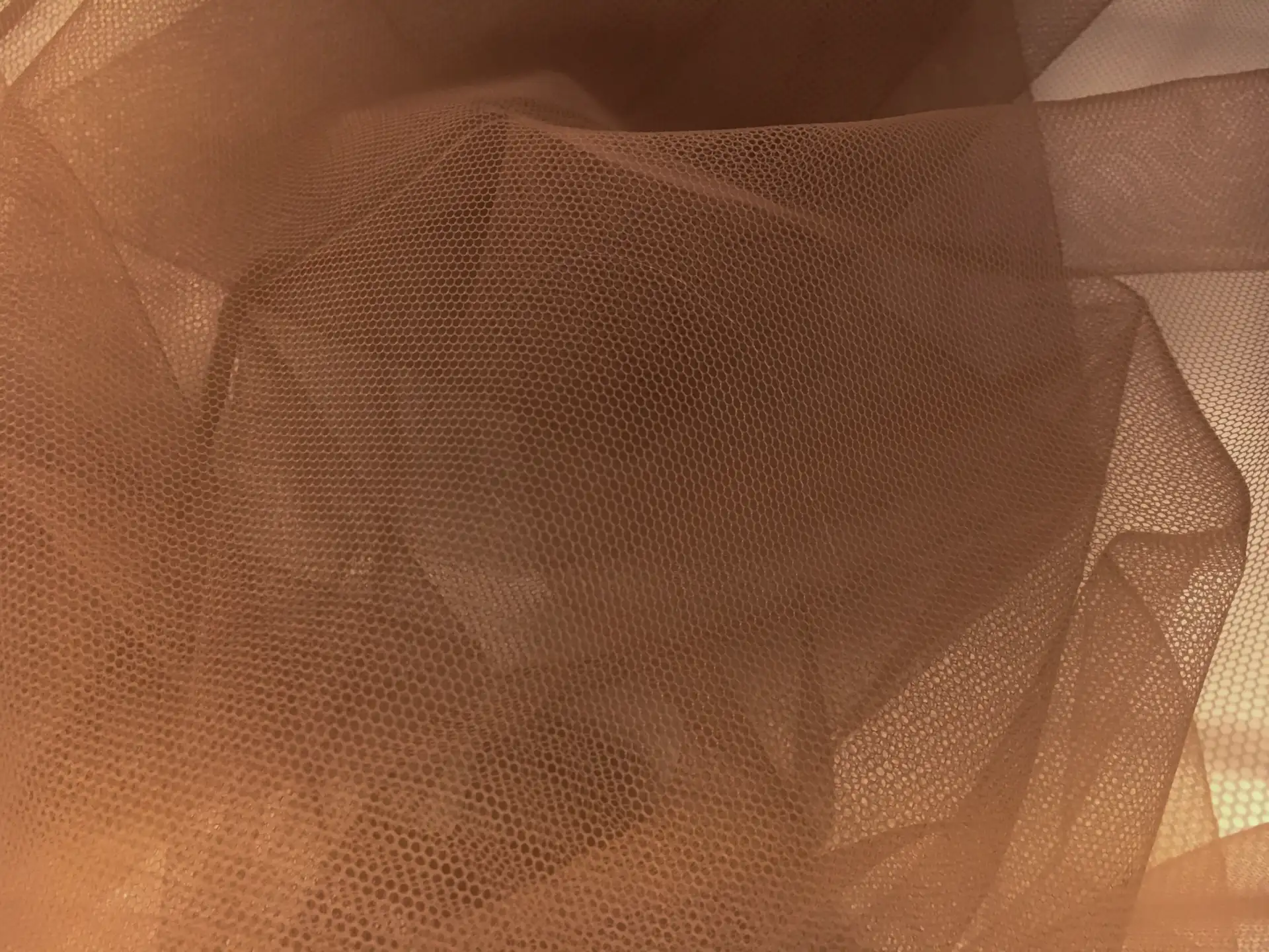 Nylon Tulle in Dark Nude0