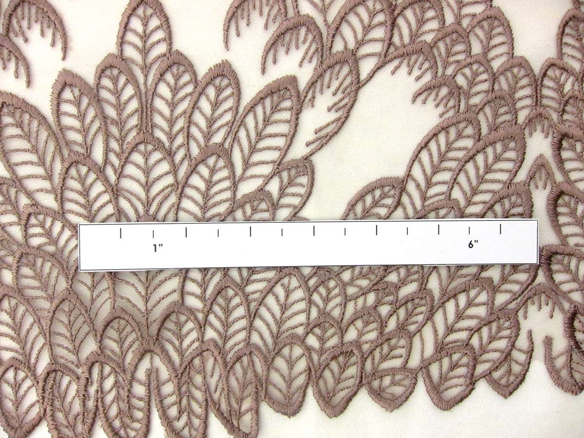 Embroidered Tulle in Old Rose2