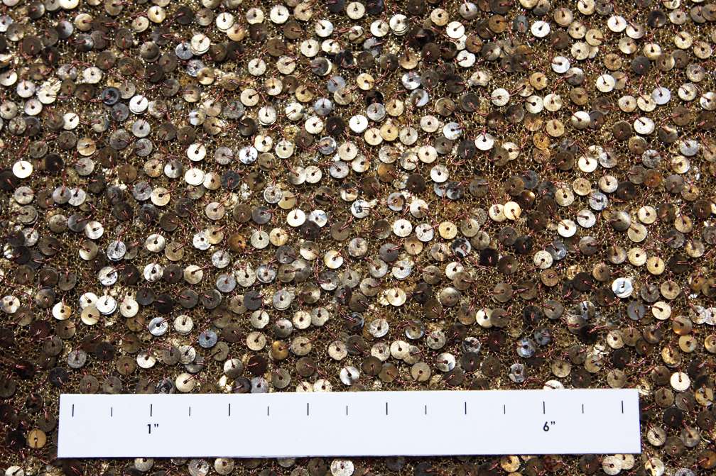 Sequins on Metallic Tulle1