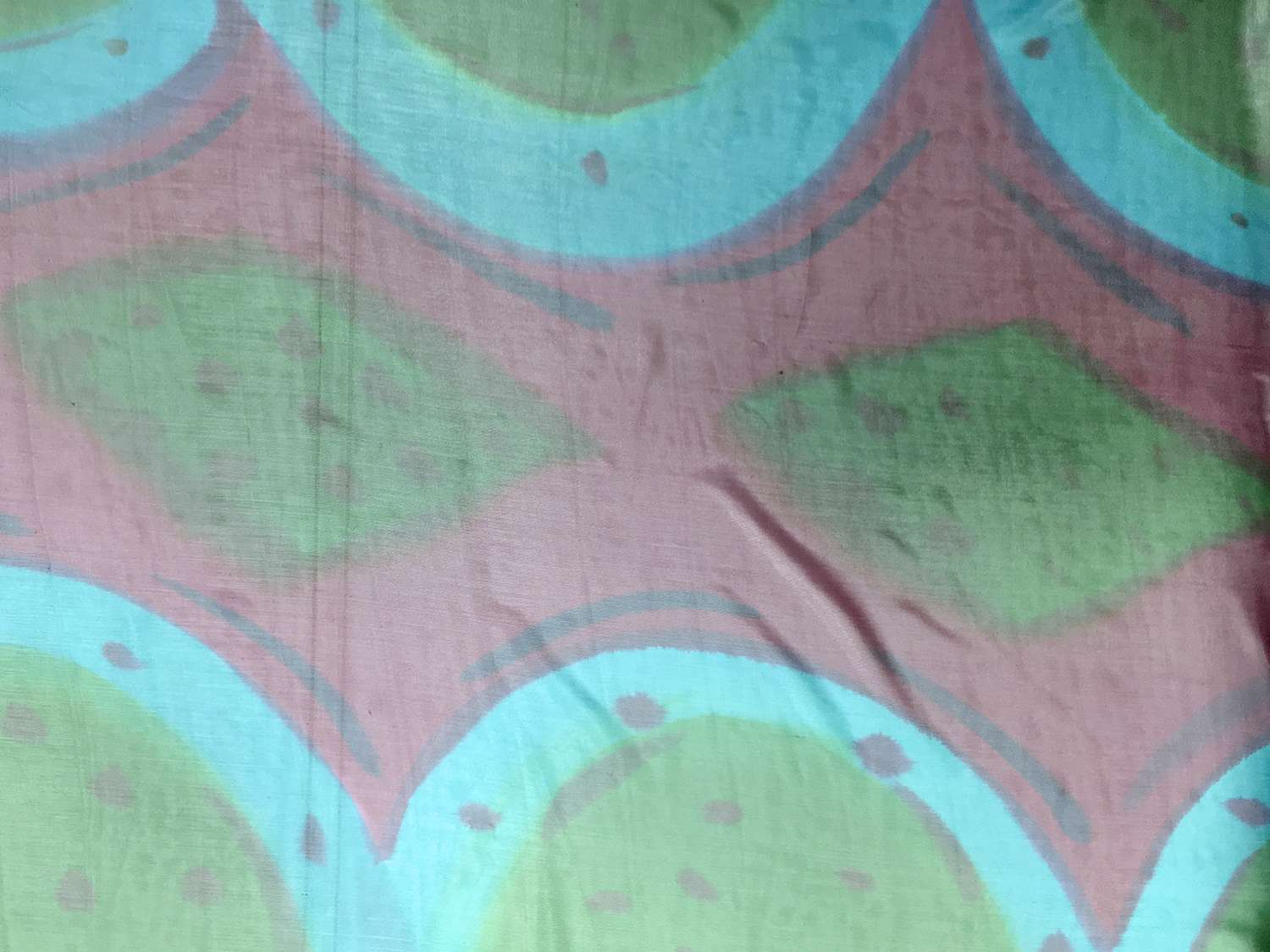 Printed Silk Lamé0