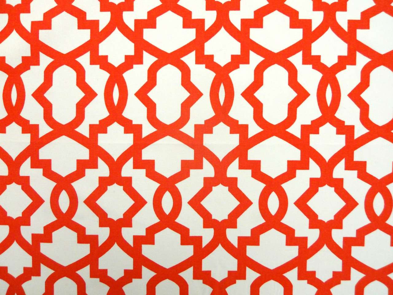 Orange Imperial Trellis Cotton Canvas Print0