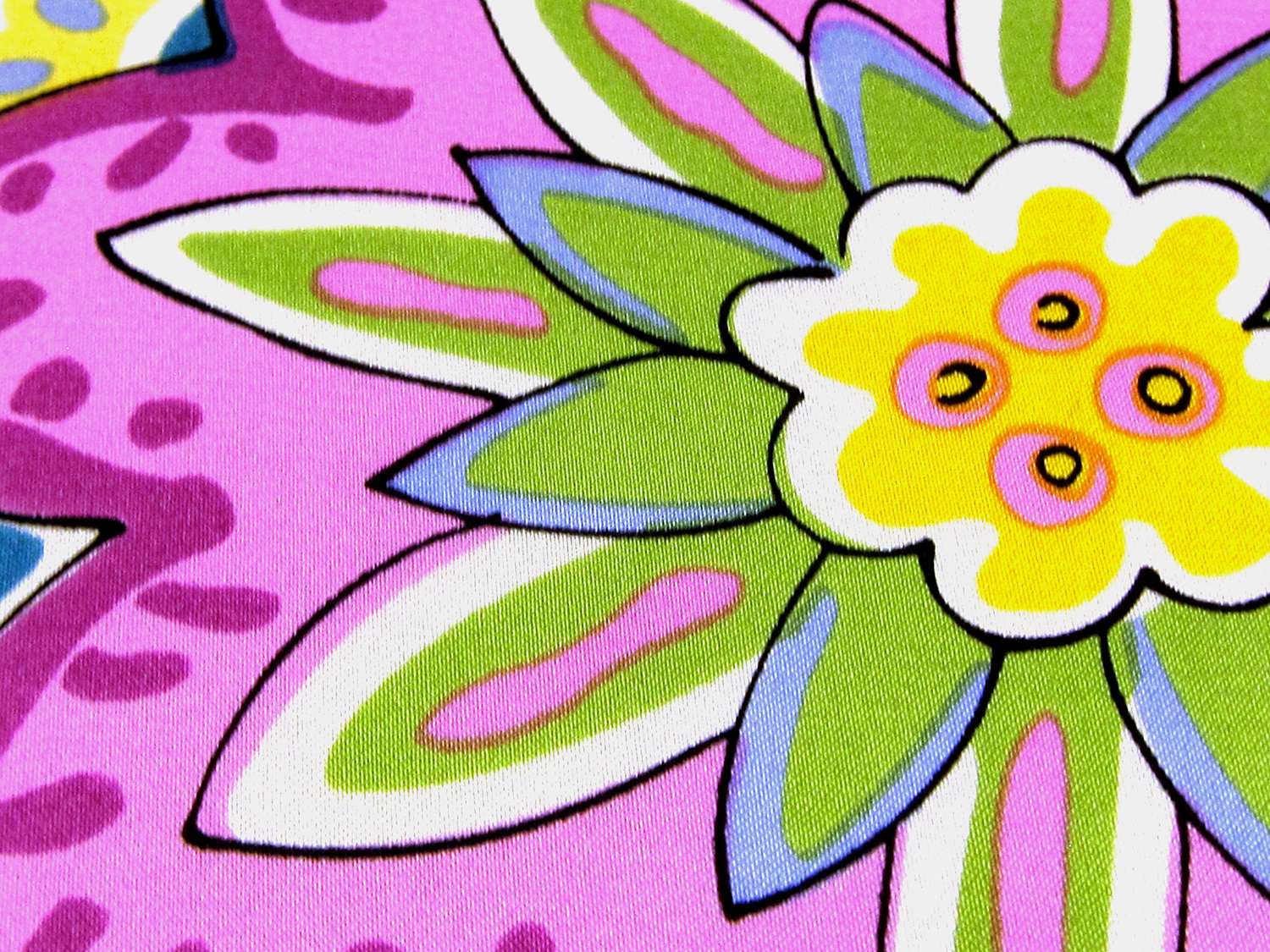 Printed Silk Charmeuse with Bright Paisleys and Florals2
