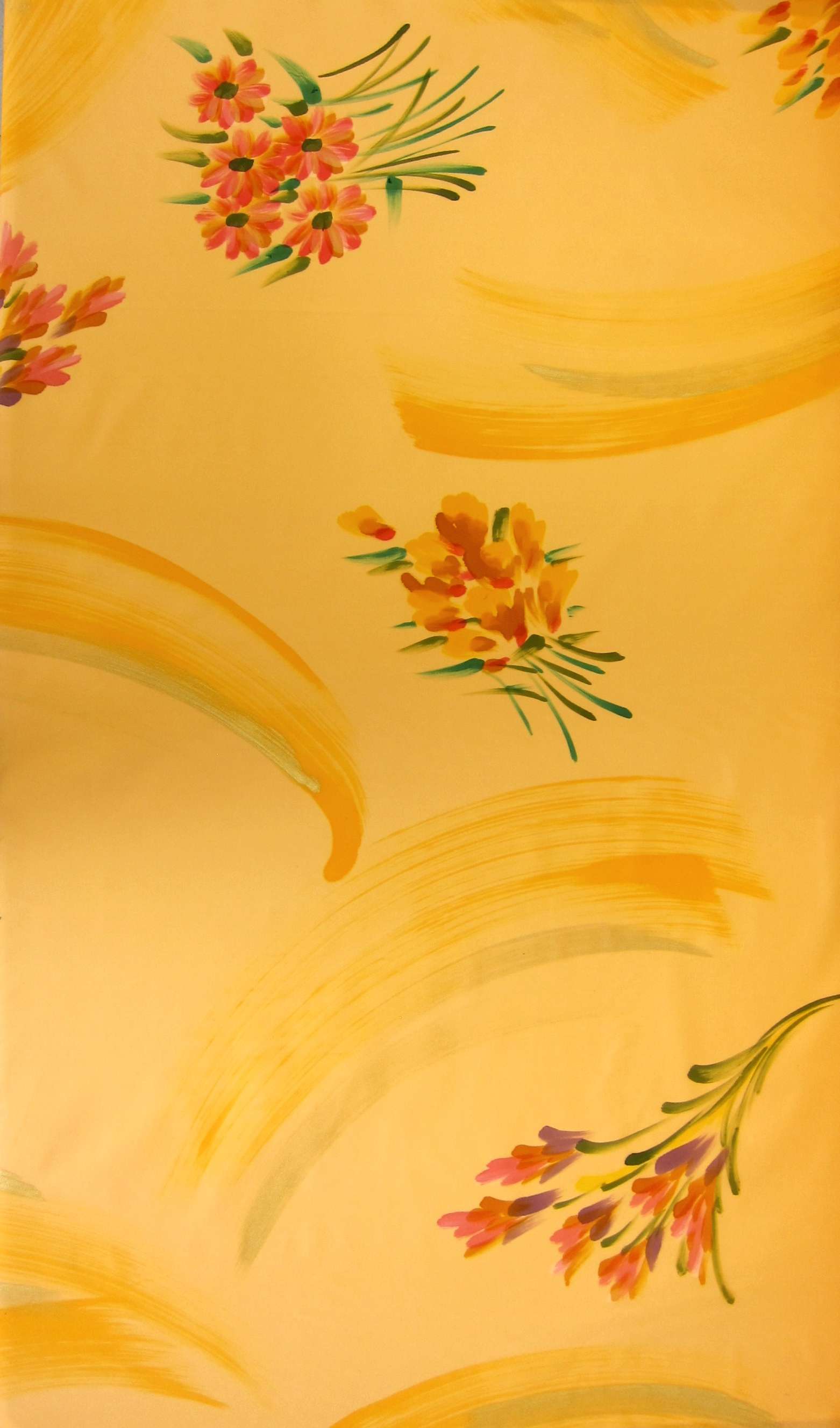 Hand Painted Iridescent Taffeta0