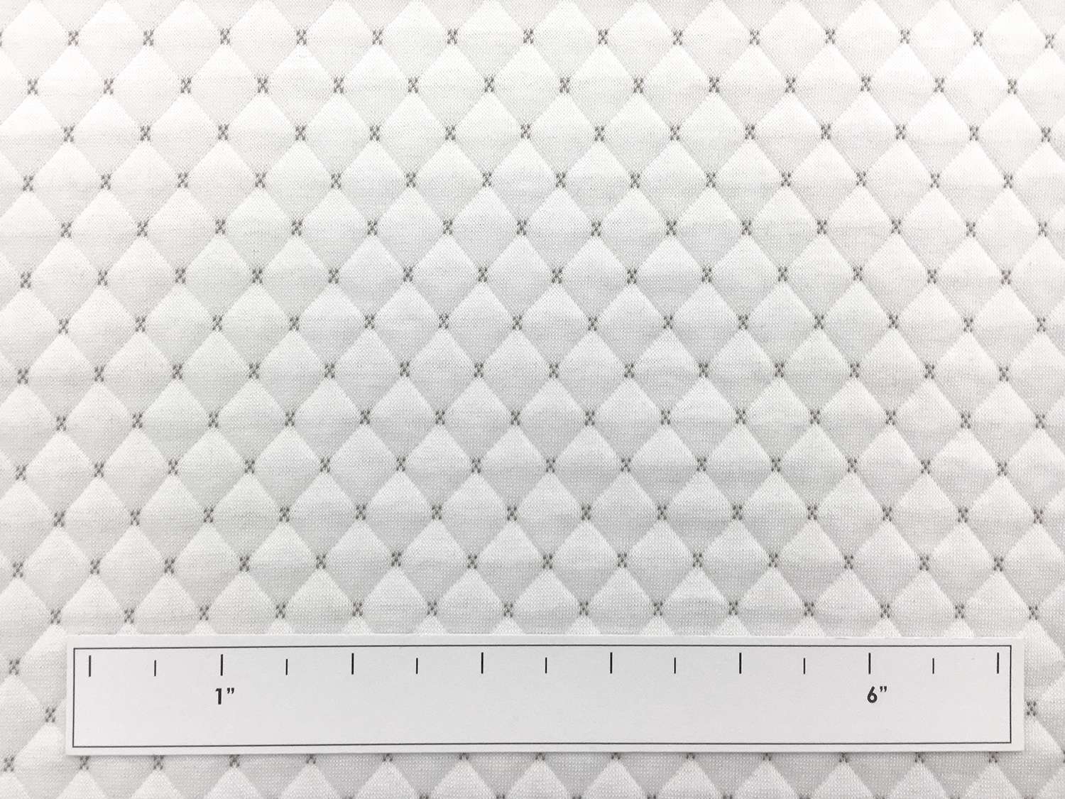 Quilted Novelty Knit in White2