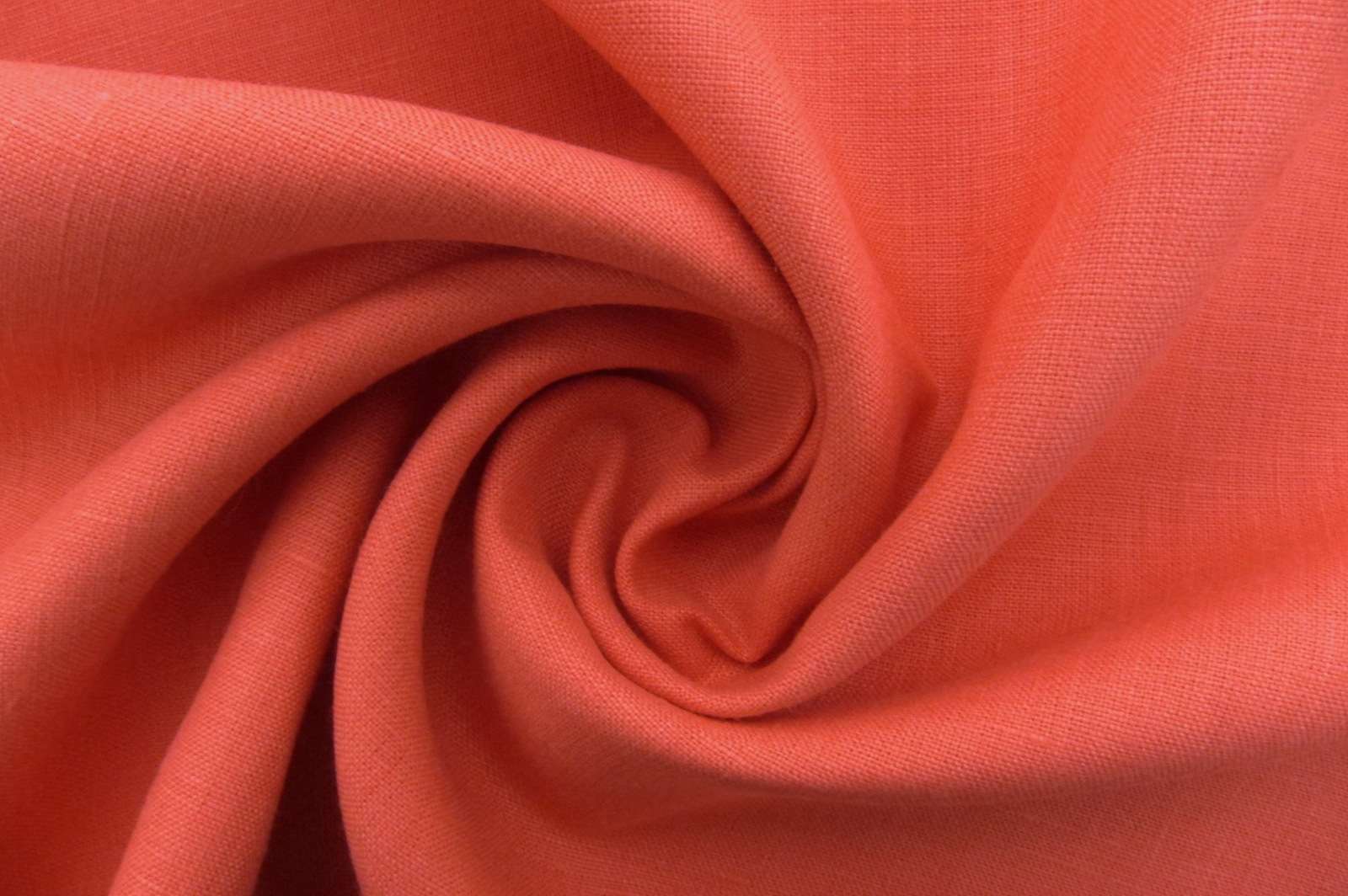 Midweight Linen in Coral