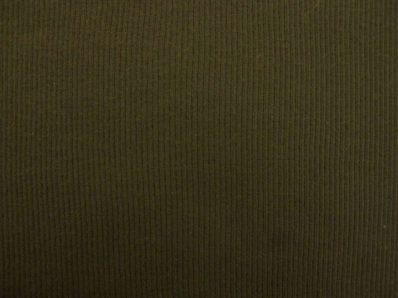 Virgin Wool Rib Knit in Dark Brown0