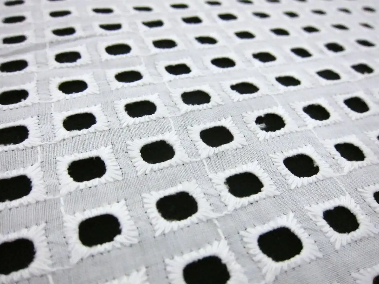 Cotton Eyelet in White2