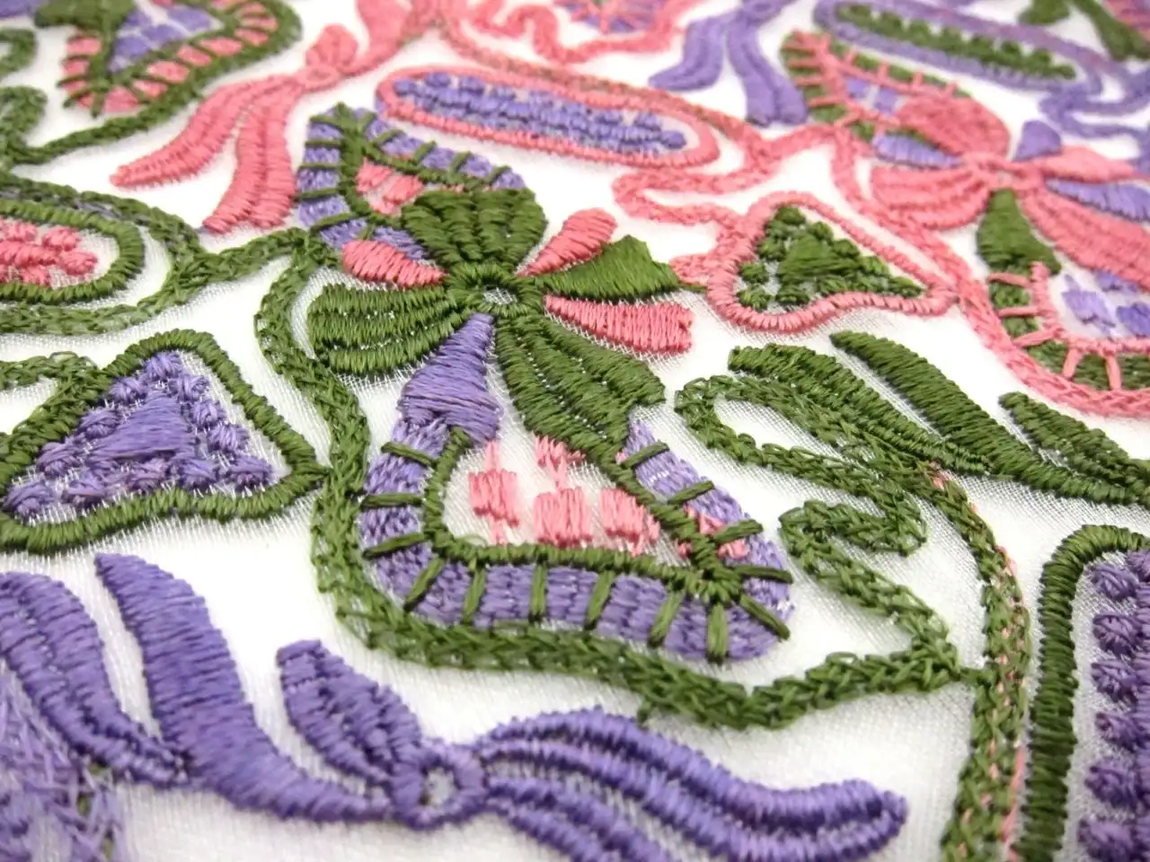 Novelty Embroidered Organza2