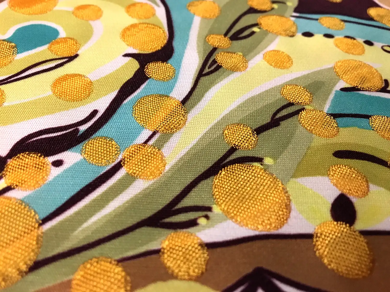 Printed Metallic Brocade2