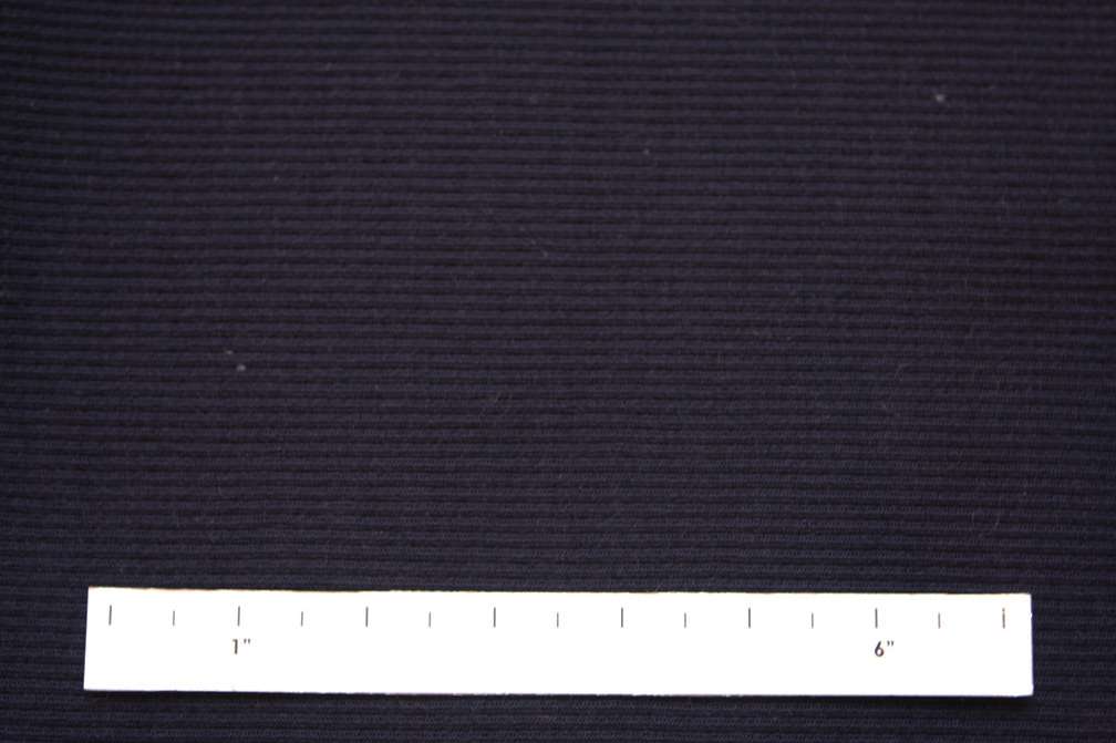 Virgin Wool Rib Knit in Navy0
