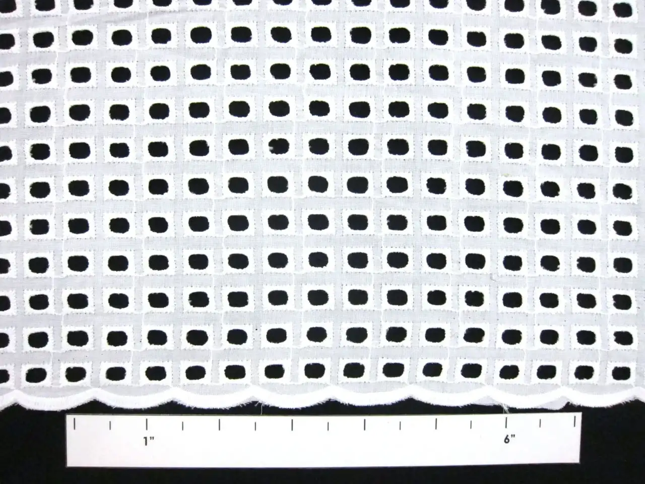 Cotton Eyelet in White1