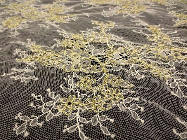 Metallic Alençon Lace2