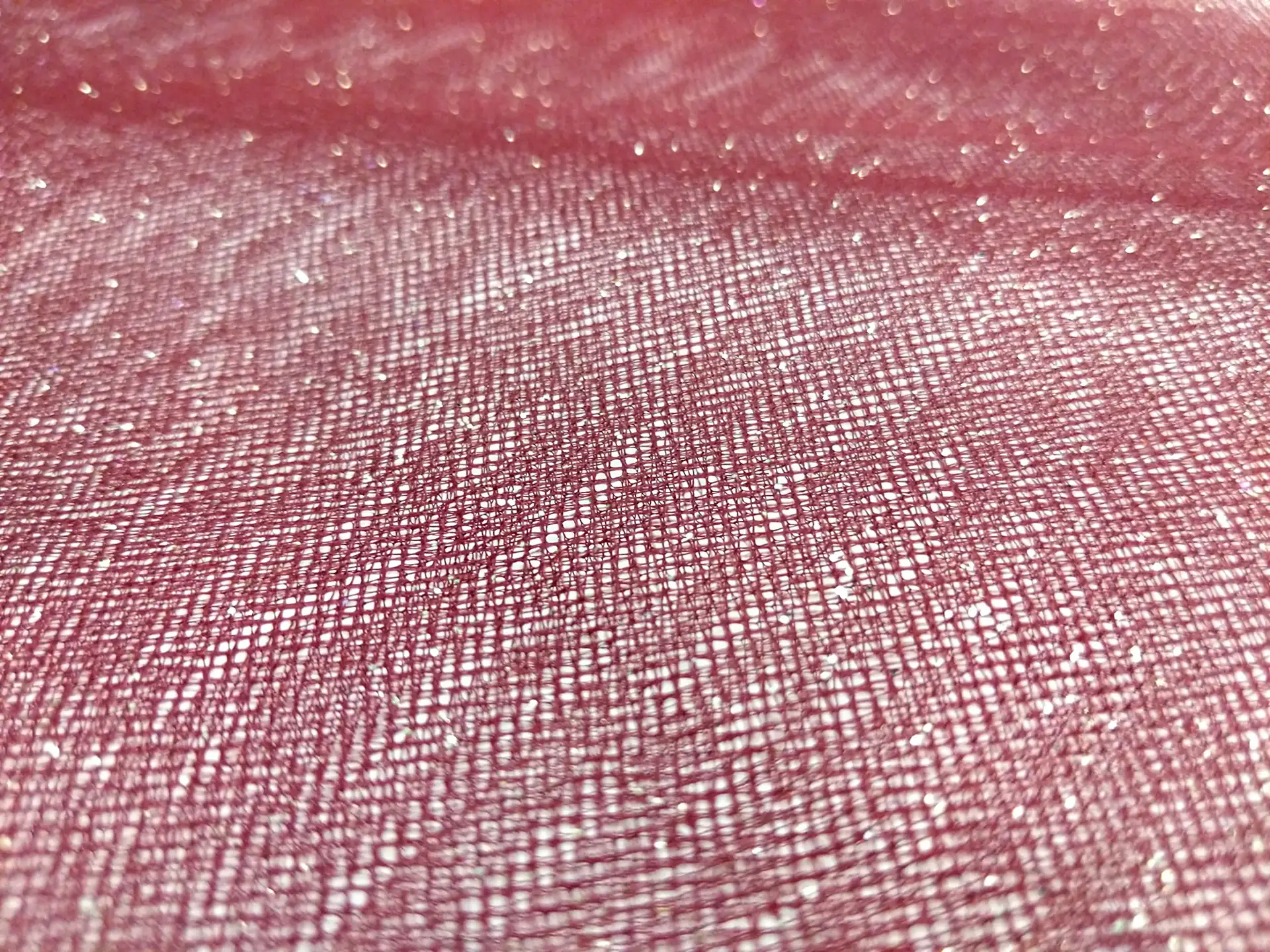 Glitter Tulle in Crimson
