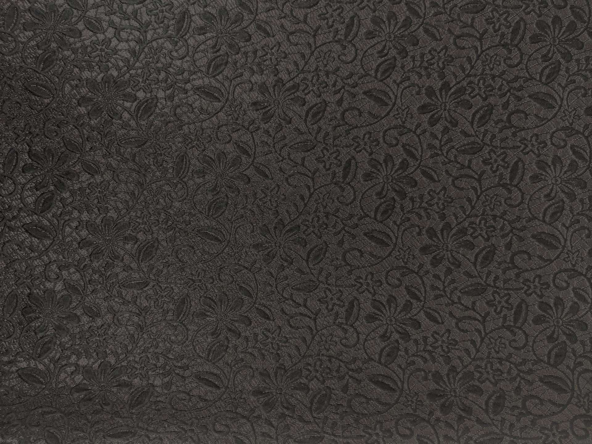 Swiss Silk and Polyester Blend Metallic Brocade with Floral Motifs 