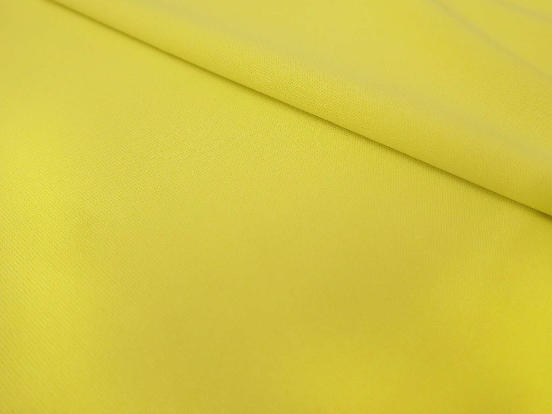 Polyester Knit Lining in Hot Yellow