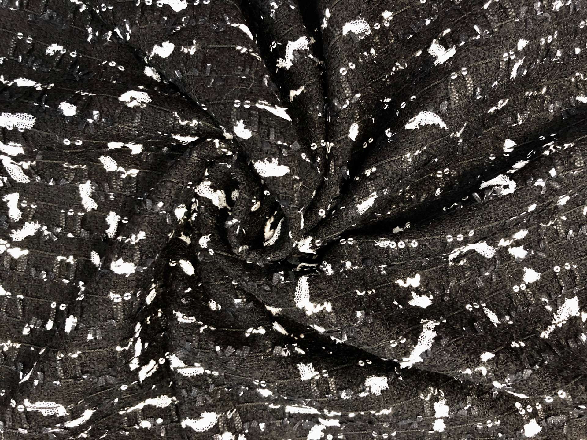 Italian Tweed Black & White1