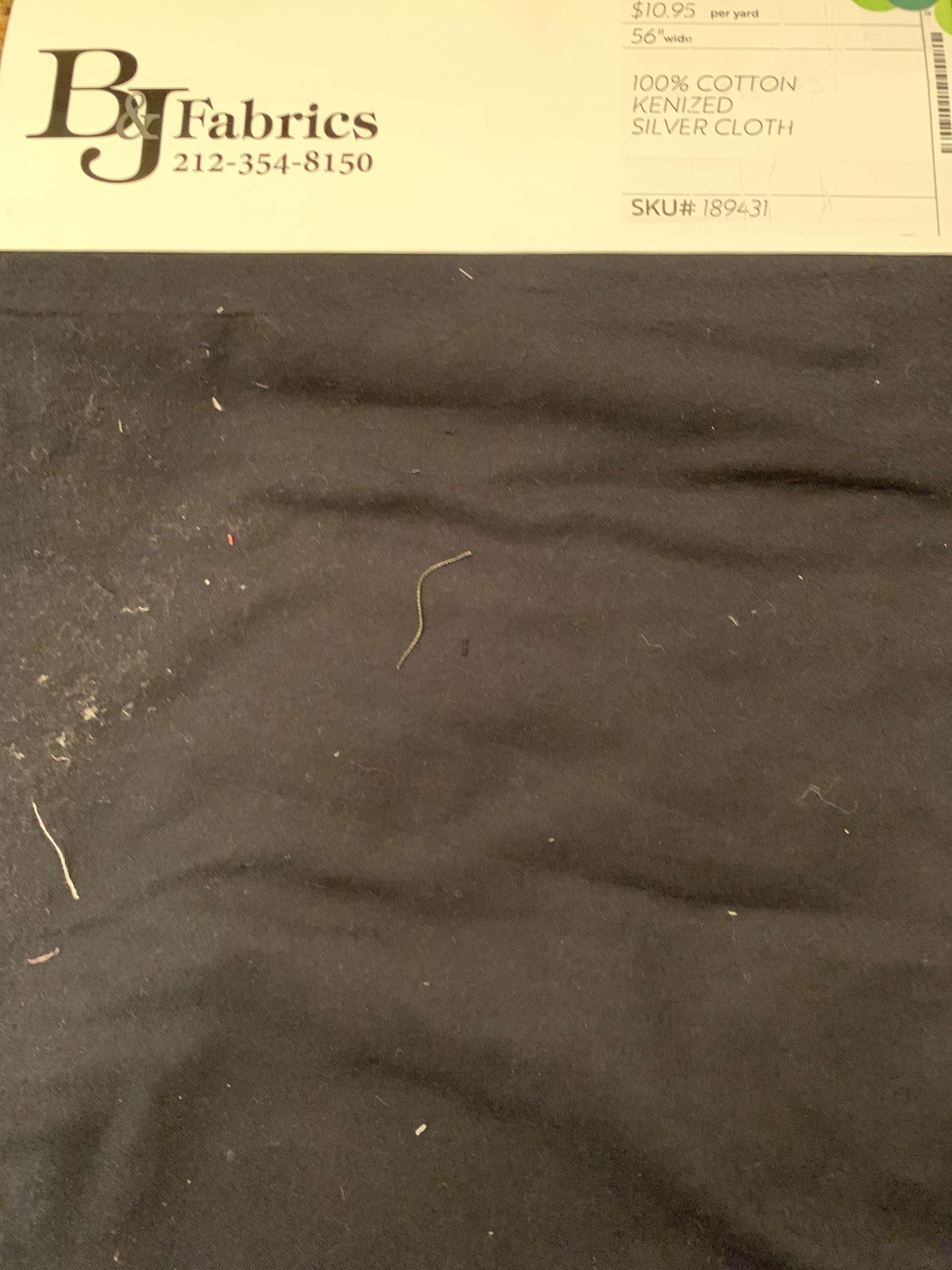 100% COTTON KENIZED SILVER CLOTH