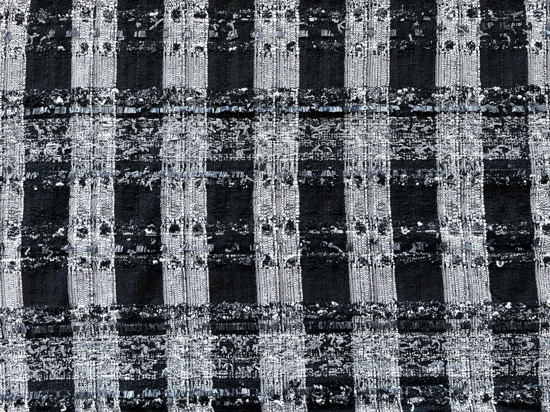 Black and White Couture Tweed