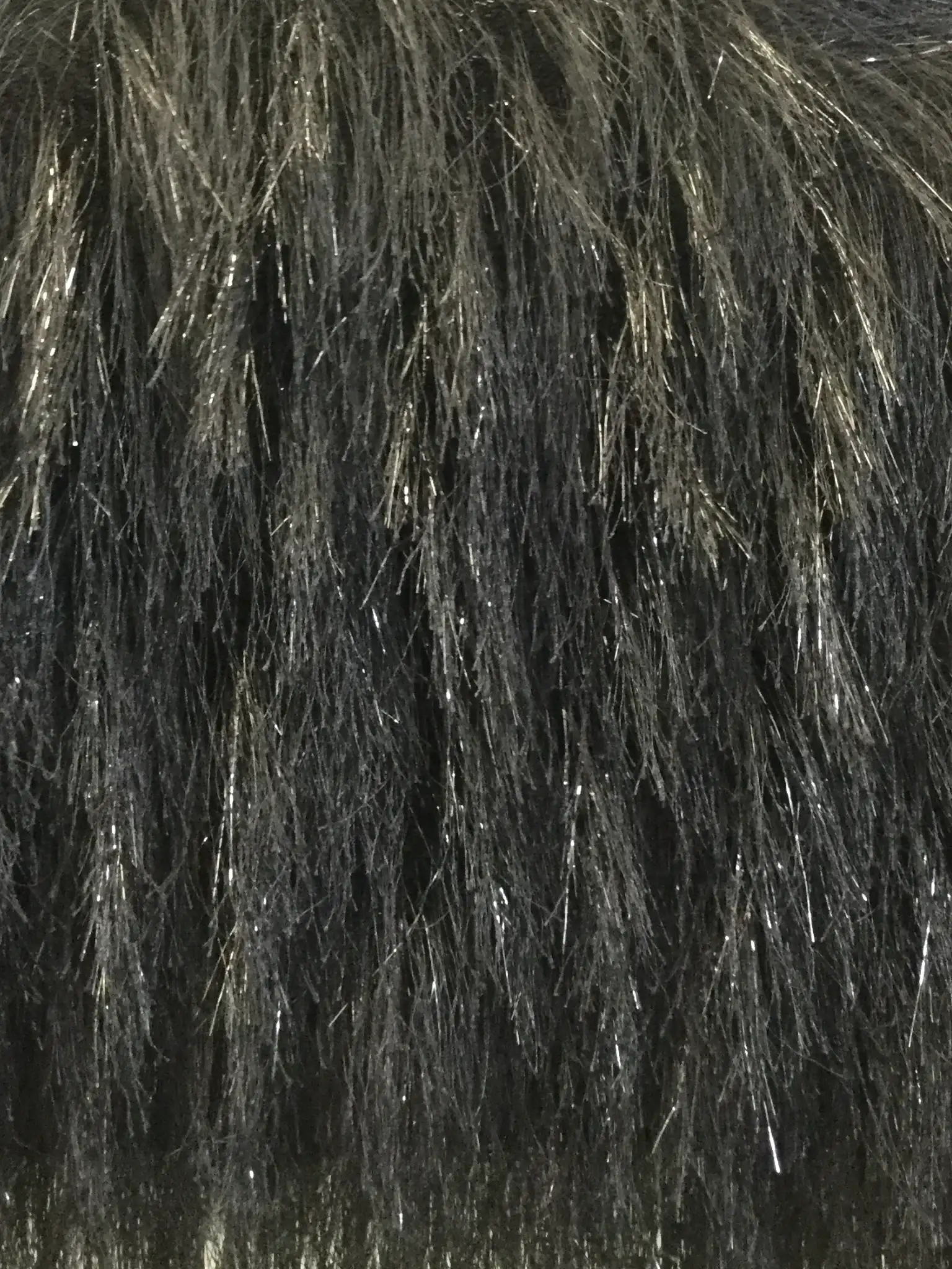 Polyester Lurex Eyelash in Black
